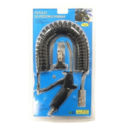 Op maat gemaakte ondersteuning 5m terugslag slangpijp Air Duster Blow Gun Gemiddeld luchtverbruik voor auto Truck Truck Stofblazer Reiniging