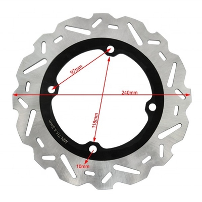 Achterste positie 240mm vaste schijferremrotor voor Honda Racing Bike CB F 500 CB X 500 CB R 500 Soepel en stil remmen