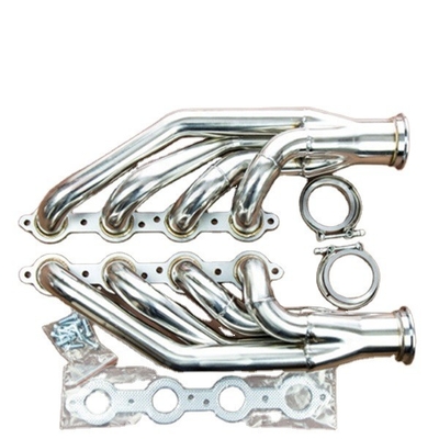 Gepolijste race roestvrijstalen uitlaatkop manifold voor 97-14 Chevy Small Block V8 LS1 LS2 LS3 LS6 LSX Automobile Exhaust Pipe