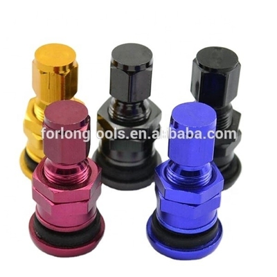 Universele montage ALUMINIUM Auto Tubeless Wheel Tire Valve Stem met stof caps en caps van RAYS