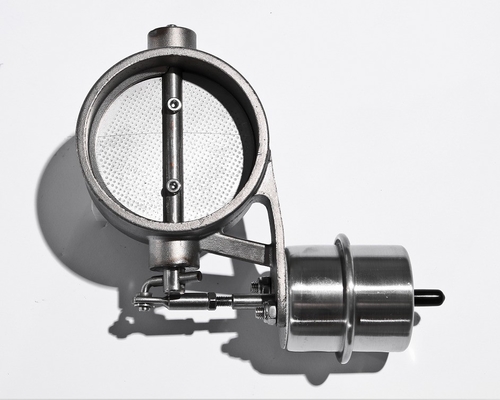 Universal jaar roestvrij staal uitlaatklep set met vacuüm actuator 2,5 &quot;pijp open en dicht Universal Car Make