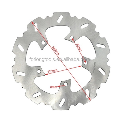 240 mm roestvrij staal motorfiets schijfrem voor BMW G 650 X Moto 650 Vaste en stevige Montage gat 5 Dikte 4,5 mm