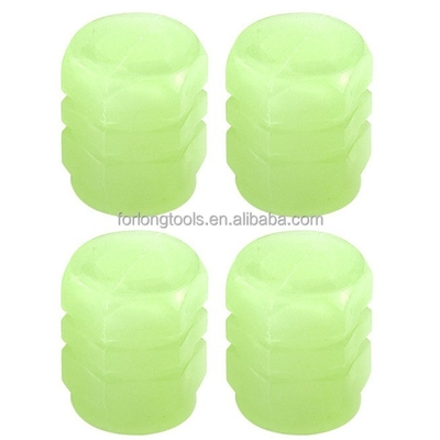 Vervang/repareer ABS Auto Wiel Stof Cap Auto Glow band Stem Air Valve Cover Licht Autoluminescentie voor universele jaar Doel