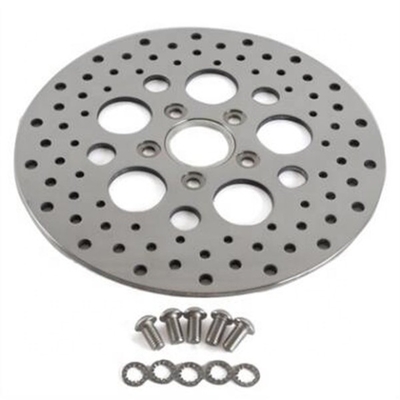 Vaste 5,0 mm dikte 11,8 inch 299 mm rooster voorremplaat van roestvrij staal voor Harley Davidson en duurzaam ontwerp