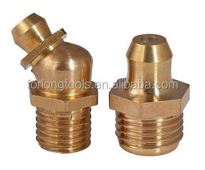 Borersleeve en knopverbinding op maat gesmeed 45 graden Messing vet Nippel 1/4 &quot;-28 UNF met OEM ondersteuning