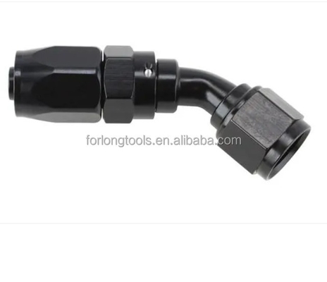 Universal Car Fitment Performance Aluminium AN4 AN6 AN8 AN10 Swirl Fittings met 45 graden hoekverbindingen