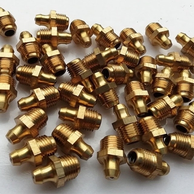 Hoogtemperatuurbestendig Messing M8 M10 M6 5/16-24 1/4-19 1/4-28 Vet Zerk Nippel Fitting voor industriële toepassingen