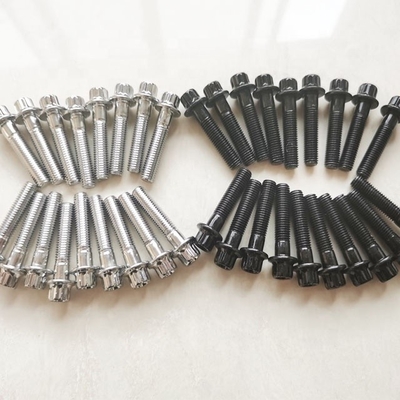 Universal Split Rim Steel Bolts M7 x 32 mm voor BBS Wielen Hoogtenspanning Chrome Plated