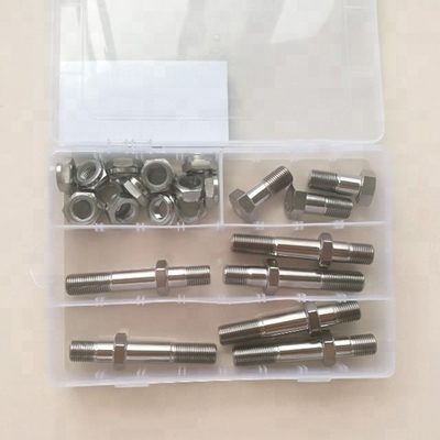 6AL-4V Titanium legering GR5 Finish Bolt Kit voor Sprint Car Race Bolt One Nut Stud Performance