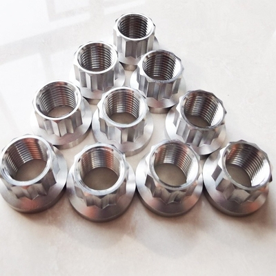 Universale moeren 1/2-20 draad 12 punt 9/16 Steekgrootte Titanium GR5 6AL-4V Jaar Universaal doel voor vervanging/reparatie 6AL-4V