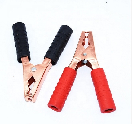 200A Veiligheid zware koperen batterij alligator klemmen Universele PVC isolator Sterke alligator clips voor auto