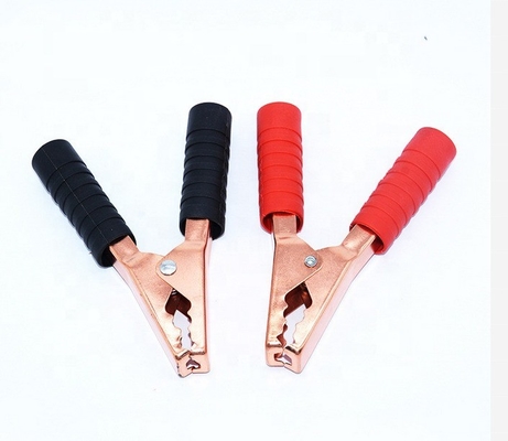 200A Veiligheid zware koperen batterij alligator klemmen Universele PVC isolator Sterke alligator clips voor auto
