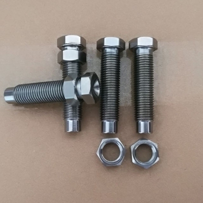 DIN-standaard en titaniumbout 7/16&quot;-20 met 9/16&quot; Hex-noot voor 1-1/8&quot; Torsion Stop Natural Finish