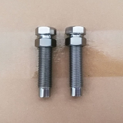 DIN-standaard en titaniumbout 7/16&quot;-20 met 9/16&quot; Hex-noot voor 1-1/8&quot; Torsion Stop Natural Finish
