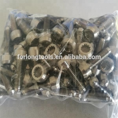 DIN-standaard M7 x 24 mm 6AL-4V titaniumlegeringsbout voor BBS Split Rim Wheels Best Performance Material