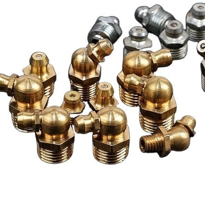 Universale auto-installatie rechte messing Hydraulisch vet Nippel M6 M8 M10 voor zware aandrijving Graafmachine Truck OE NO. Standard