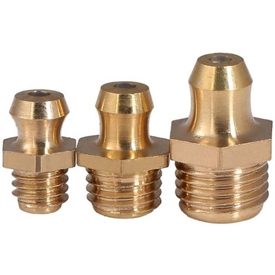 Universale auto-installatie rechte messing Hydraulisch vet Nippel M6 M8 M10 voor zware aandrijving Graafmachine Truck OE NO. Standard