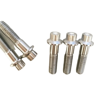 1.25 M8-moeren met pitchflangen in titanium van de kwaliteit 6AL4V voor DIN-standaardmechanische toepassingen