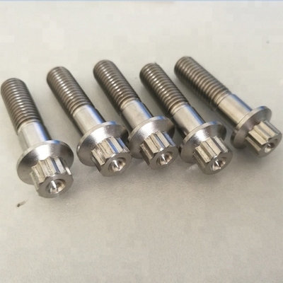 1.25 M8-moeren met pitchflangen in titanium van de kwaliteit 6AL4V voor DIN-standaardmechanische toepassingen