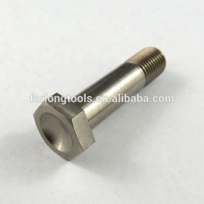 6AL-4V Titanium legering Natuurlijke afwerking TITANIUM 3/8-24 x 1-1/2 &quot;UNF HEX HEAD BOLT Korte draad Sprint Bolt DIN Standard