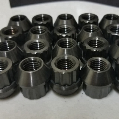 DIN Standard Plain Finish Titanium Flange Nuts voor 1/2-20 draadloos wielbevestigingscomponent