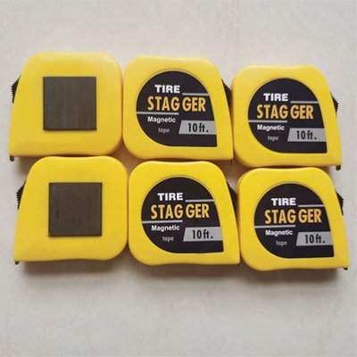 Gele kleur Racing Car Stagger Tape Measure Tap 10 voet * 1/4 &quot; met Imperial Measurement System en Magnetic Tools