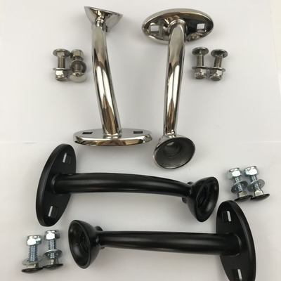 Universele zwarte geanodiseerde Highboy Fenderless Hot Rod koplamp montage met gegarandeerde prestaties en montage