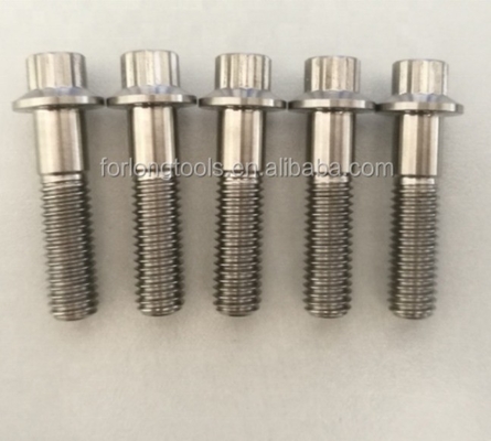 ISO-standaard ZINC Finish Steel en Titanium Gr5 12 PT BBS Split Rim Bolts M7 x 32 mm M8*32 mm voor automobieltoepassingen