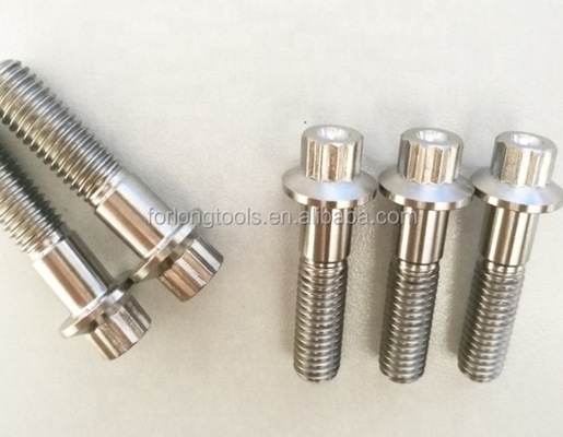 ISO-standaard ZINC Finish Steel en Titanium Gr5 12 PT BBS Split Rim Bolts M7 x 32 mm M8*32 mm voor automobieltoepassingen