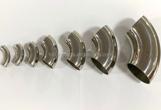 304 roestvrij staal 90 graden Lasbuig Elbow 90 45 graden 76mm OD Ronde kop Code Industriële standaard constructie