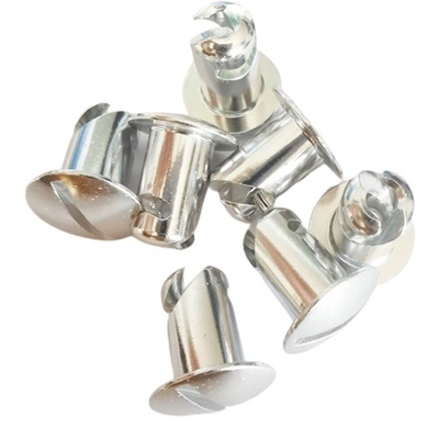 Universele aluminium 7/16&quot; bij.500&quot; 1/4 Quick Turn DOME HEAD Dzus Fasteners Zilveren aluminium voor universele prestaties