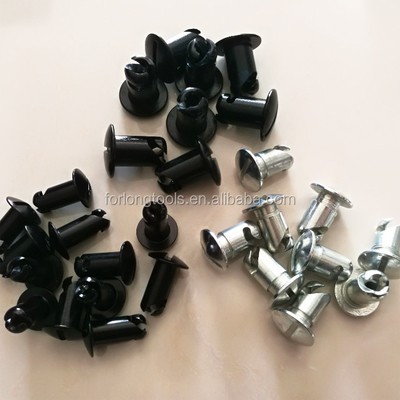 Universele aluminium 7/16&quot; bij.500&quot; 1/4 Quick Turn DOME HEAD Dzus Fasteners Zilveren aluminium voor universele prestaties