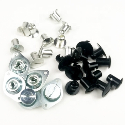 Universele aluminium 7/16&quot; bij.500&quot; 1/4 Quick Turn DOME HEAD Dzus Fasteners Zilveren aluminium voor universele prestaties