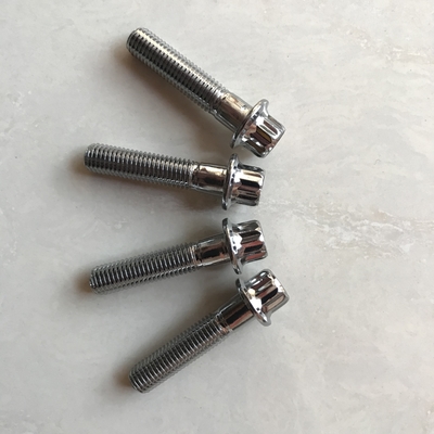 Sprint Car 12 PT BBS RS/RX Split Rim Bolts M7 x 32 Stalen Bolts binnen gechroomd voor ISO Standard