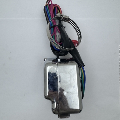 Universal Street Hot Rod Chrome Column Mount Black Turn Signal Switch met gevaarknop Doel van vervanging/reparatie