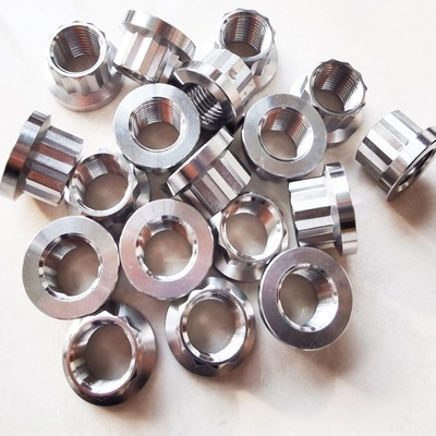 Universele 12 punt flens moeren 3/8-24 draad 7/16&quot; SOCKET/WRENCH gemaakt van hoge sterkte titanium legering voor veelzijdigheid