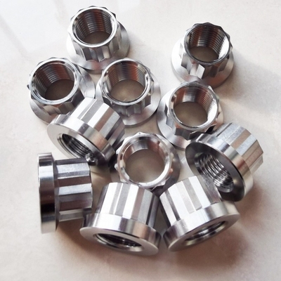 Universele 12 punt flens moeren 3/8-24 draad 7/16&quot; SOCKET/WRENCH gemaakt van hoge sterkte titanium legering voor veelzijdigheid