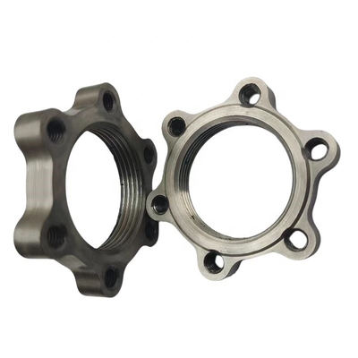 Ervaar ongeëvenaarde raceauto prestaties met zilver 1-3/16&quot;-18 Titanium Spindle Locking Nut