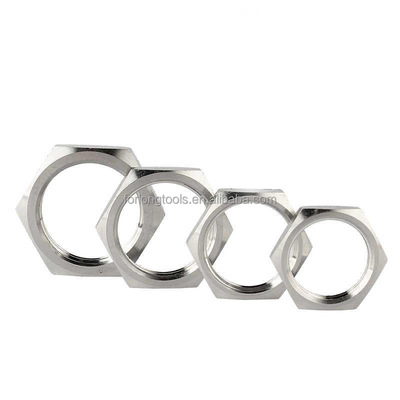 Natuurlijke afwerking van roestvrij staal Hex Jam Nut 5/8-18 Thin Nut voor standaardgrootte in Imperial Measurement System