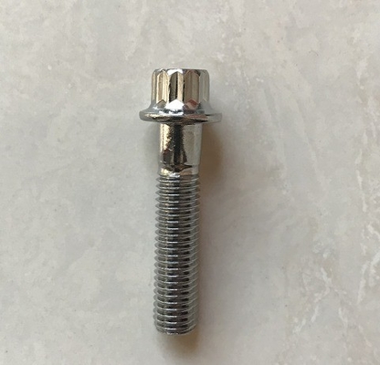 12 PT BBS RS/RX Split Rim Bolts M7 x 32 Steel Chrome-geplatte voor DIN Standard Performance Langdurige prestaties