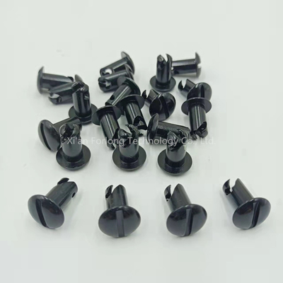 Universal Car Fitment Steel Dome Head Quarter Turn Buttons Dzus 5/16&quot;*0.5&quot; Zwart met eenvoudige installatie