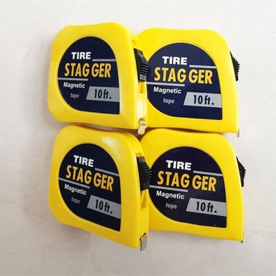 Universal Car Fitment Sprintcar Wingless Dwarf 1/4&quot; x10' Tire Stagger Tape Meting met standaard OE NO. en Universal