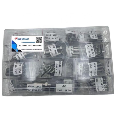 Universal Sprint Car Bolt Kit Triple X Chassis met Q/C R/R S/P en Complete Titanium Grade 8 Bolt Set 29 stuks