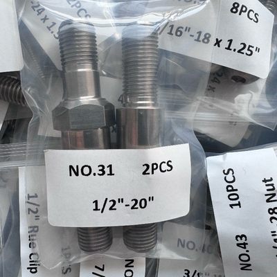Universal Sprint Car Bolt Kit Triple X Chassis met Q/C R/R S/P en Complete Titanium Grade 8 Bolt Set 29 stuks