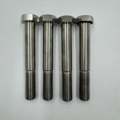 DIN Standard GR5 Titanium Hex Head Bolt 1/2&quot;-20 x 4.5&quot; Stud Bolts met natuurlijke afwerking 6AL-4V Titanium Alloy