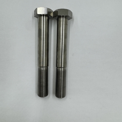 DIN Standard GR5 Titanium Hex Head Bolt 1/2&quot;-20 x 4.5&quot; Stud Bolts met natuurlijke afwerking 6AL-4V Titanium Alloy