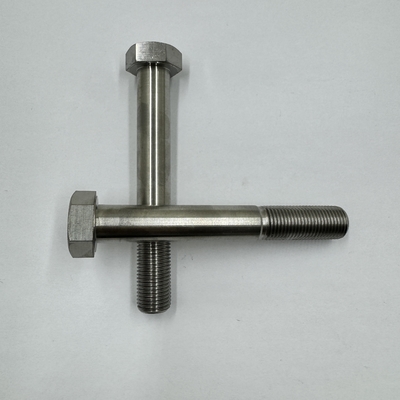 DIN Standard GR5 Titanium Hex Head Bolt 1/2&quot;-20 x 4.5&quot; Stud Bolts met natuurlijke afwerking 6AL-4V Titanium Alloy