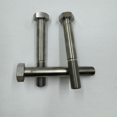 DIN Standard GR5 Titanium Hex Head Bolt 1/2&quot;-20 x 4.5&quot; Stud Bolts met natuurlijke afwerking 6AL-4V Titanium Alloy