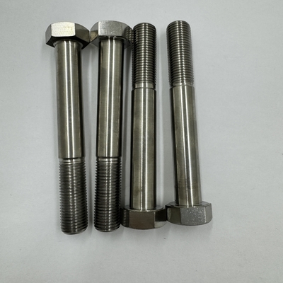 DIN Standard GR5 Titanium Hex Head Bolt 1/2&quot;-20 x 4.5&quot; Stud Bolts met natuurlijke afwerking 6AL-4V Titanium Alloy