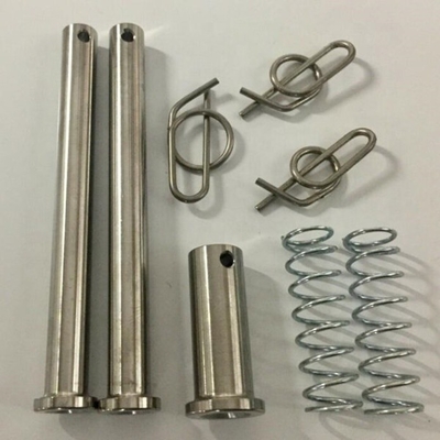 Industrial Grade Titanium Jacobs Ladder Pin Kit met Clip Natural Finish DIN Standard Gr5 3/8 x3.71 en 1/2x1.3
